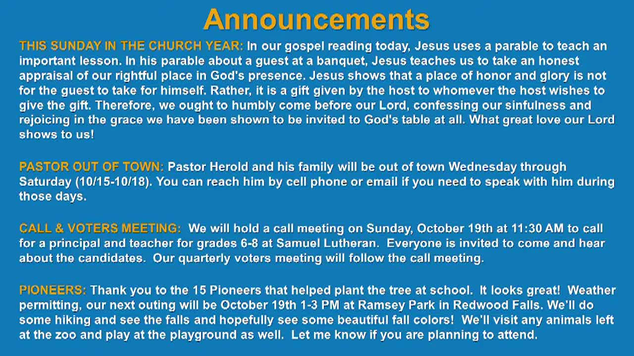 Christ Evangelical Lutheran Church WELS
