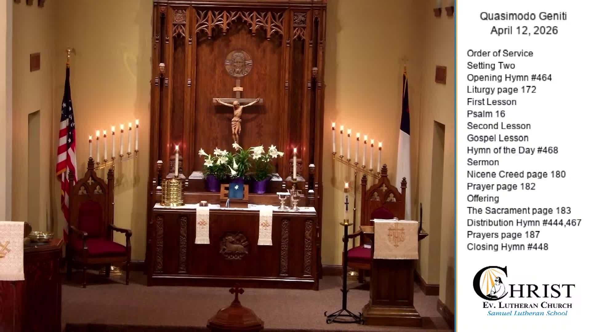 Christ Evangelical Lutheran Church WELS